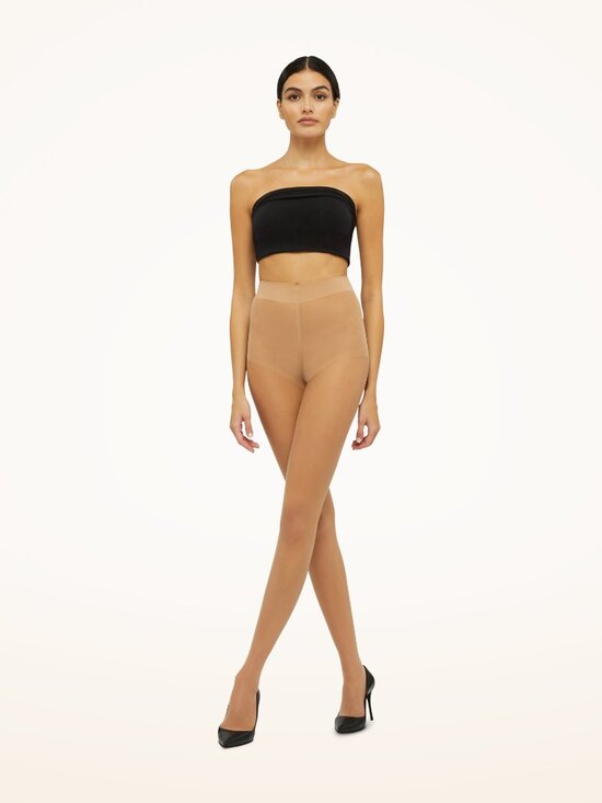 Wolford Accessories - $65 Wolford Pure 10 Tights Gobi Caramel Sheer Nude Matte Invisible Seamless XS